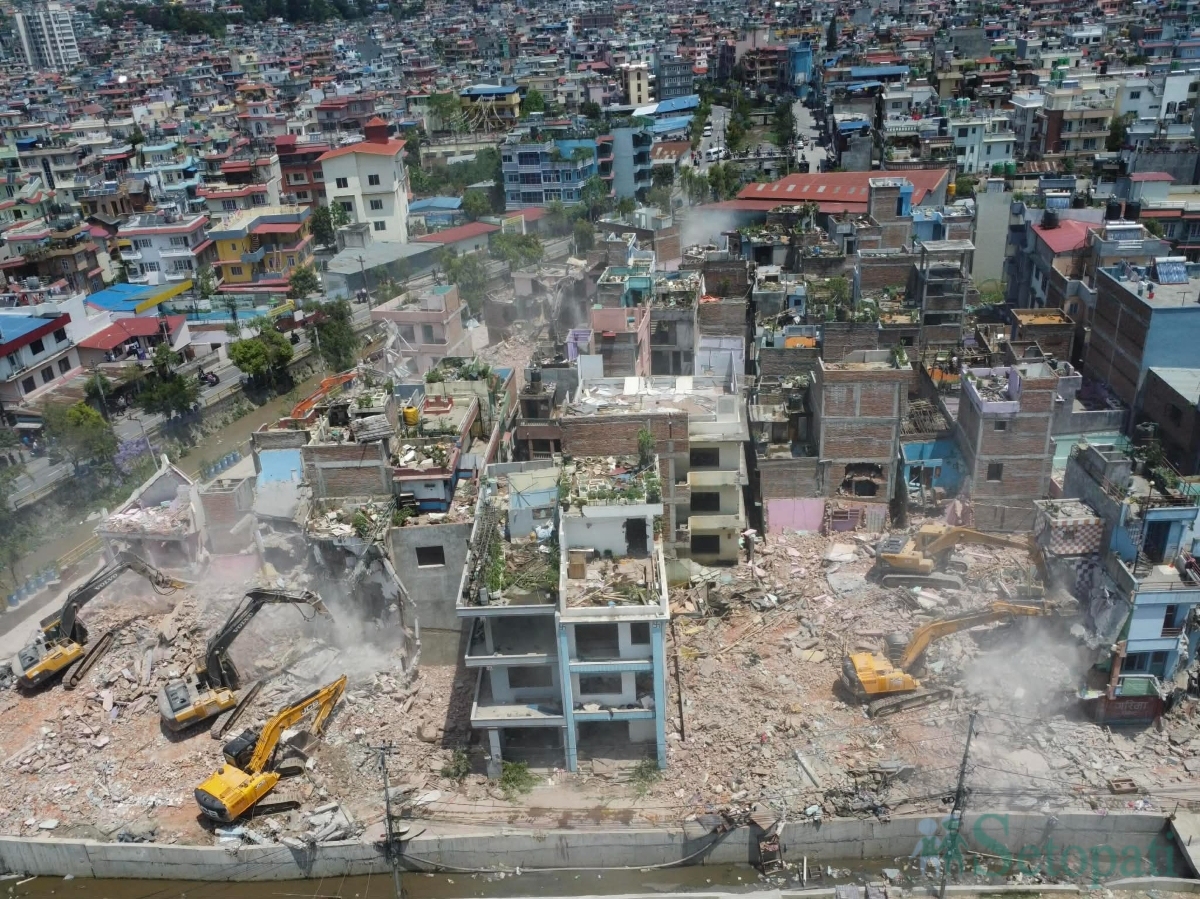 Houses encroaching on public land demolished in Kapan (Pictures)
By @Nabinbabugurung
