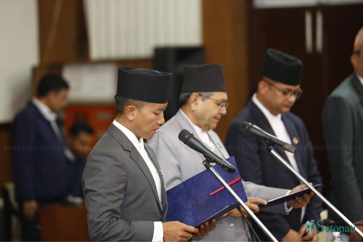 Suhang Nembang sworn in as lawmaker (Pictures)