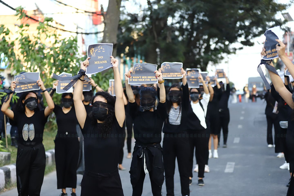 File photo of protest against rape