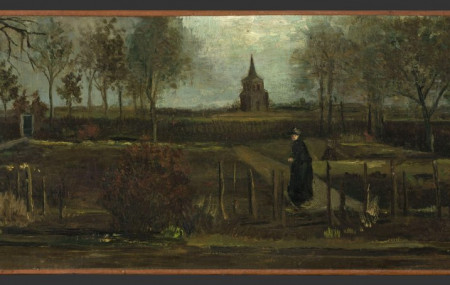 This image released by the Gronninger Museum on Monday March 30, 2020, shows Dutch master Vincent van Gogh's painting titled