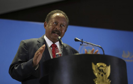 File photo of ousted Sudanese Prime Minister Abdalla Hamdok