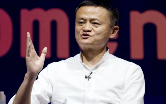 In this Oct. 12, 2018, file photo, Chairman of Alibaba Group Jack Ma speaks during a seminar in Bali, Indonesia.