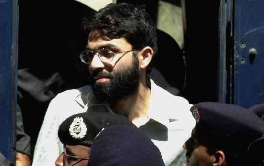 In this March 29, 2002 file photo, Ahmed Omar Saeed Sheikh, the alleged mastermind behind Wall Street Journal reporter Daniel Pearl's kidnap-slaying, appears at the court in Karachi, Pakistan.
