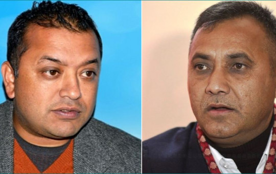 Thapa (l) and Sharma.