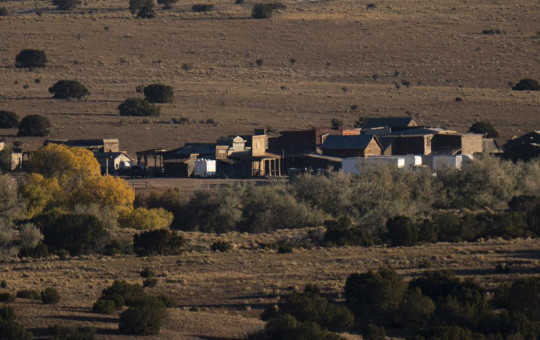 The Bonanza Creek Film Ranch is seen in Santa Fe, N.M., Saturday, Oct. 23, 2021.