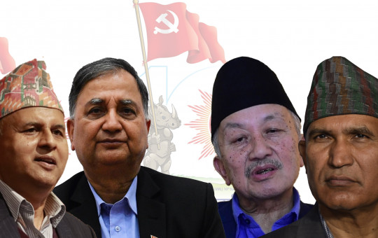From L: Shankar, Ishwar, Nembang and Paudel.