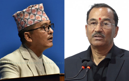 Lingden (l) and Thapa