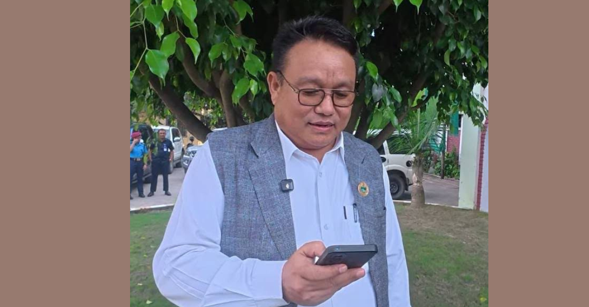 Economic Affairs and Planning Minister Bidur Lingthep announces the decisions of the Cabinet meeting on Friday.