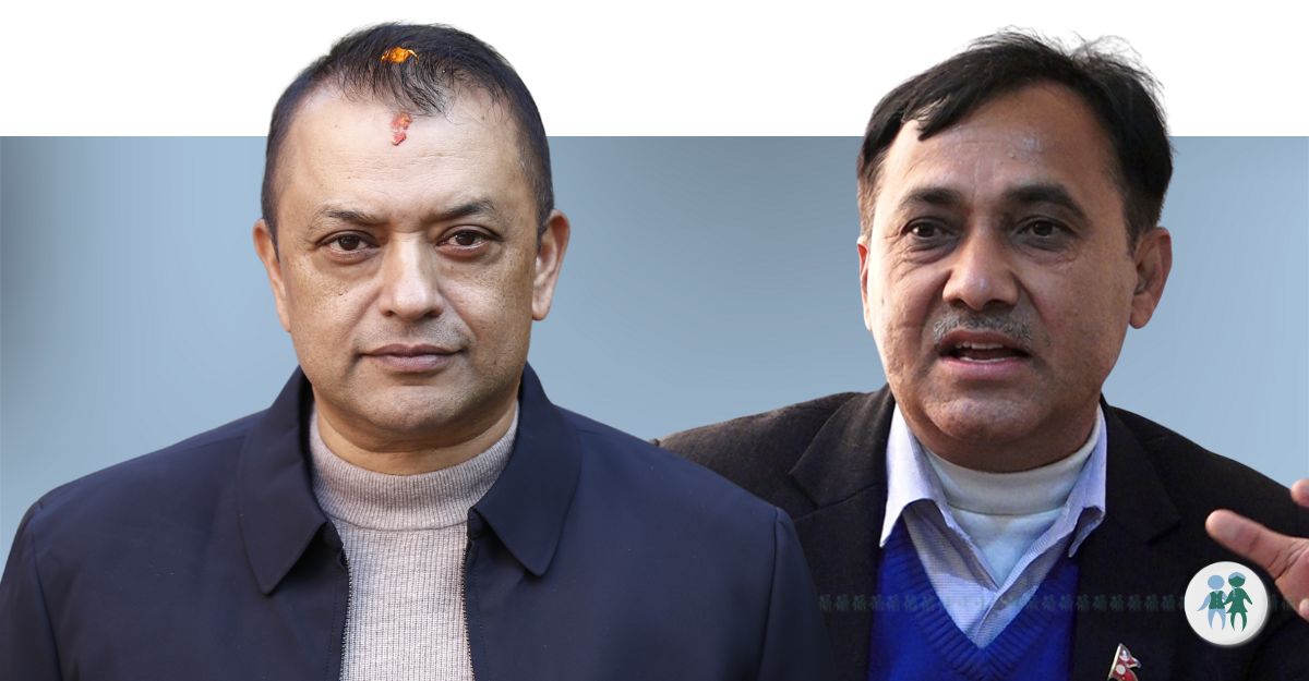 Thapa (L) and Sharma