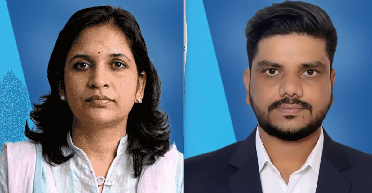 Gauri Kumari Yadav (left) and Ramji Yadav