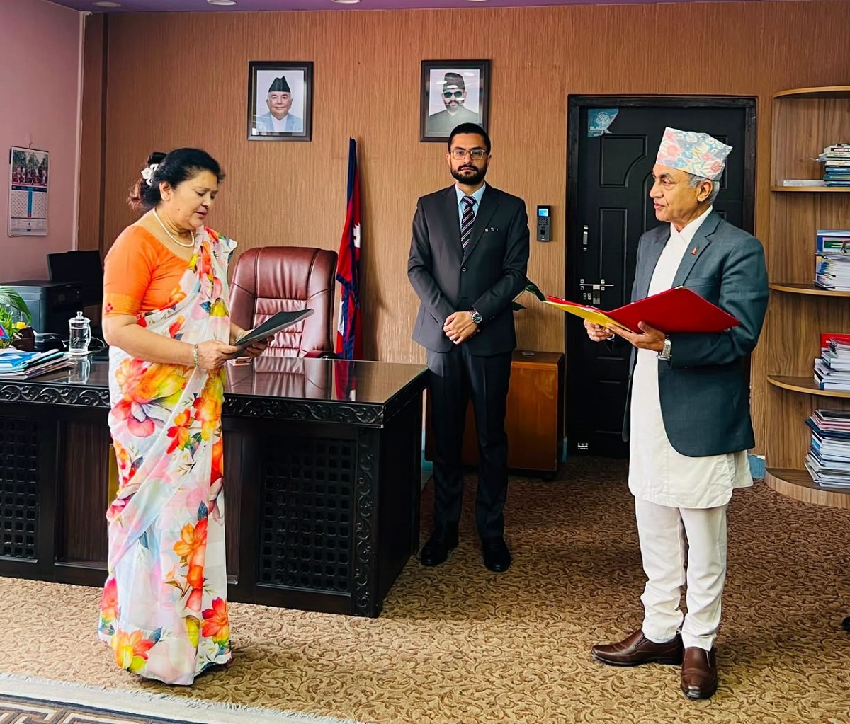 Photo: Education Minister Sasmit Pokharel's Secretariat