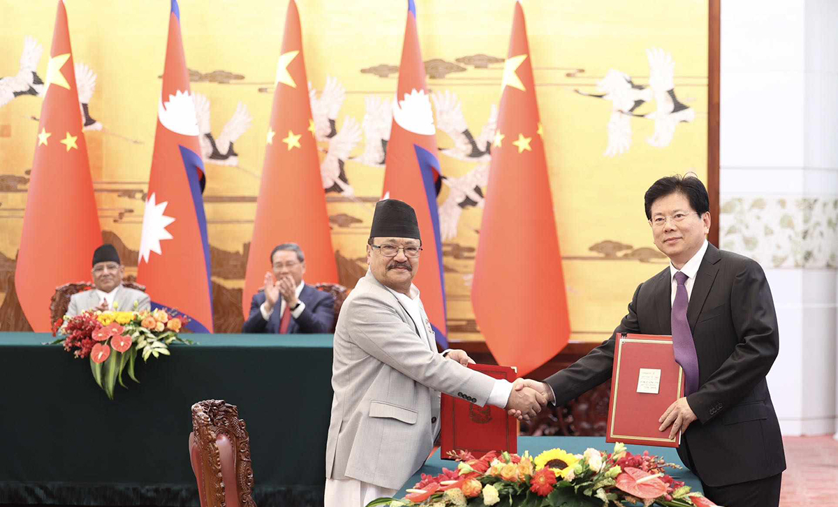 Nepal, China issue joint statement pledging for construction of cross border transmission line