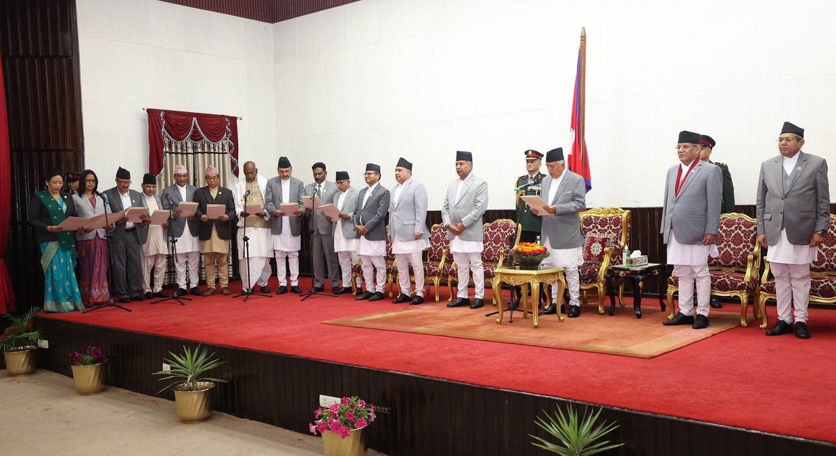 PM Dahal expands Cabinet, new ministers sworn in