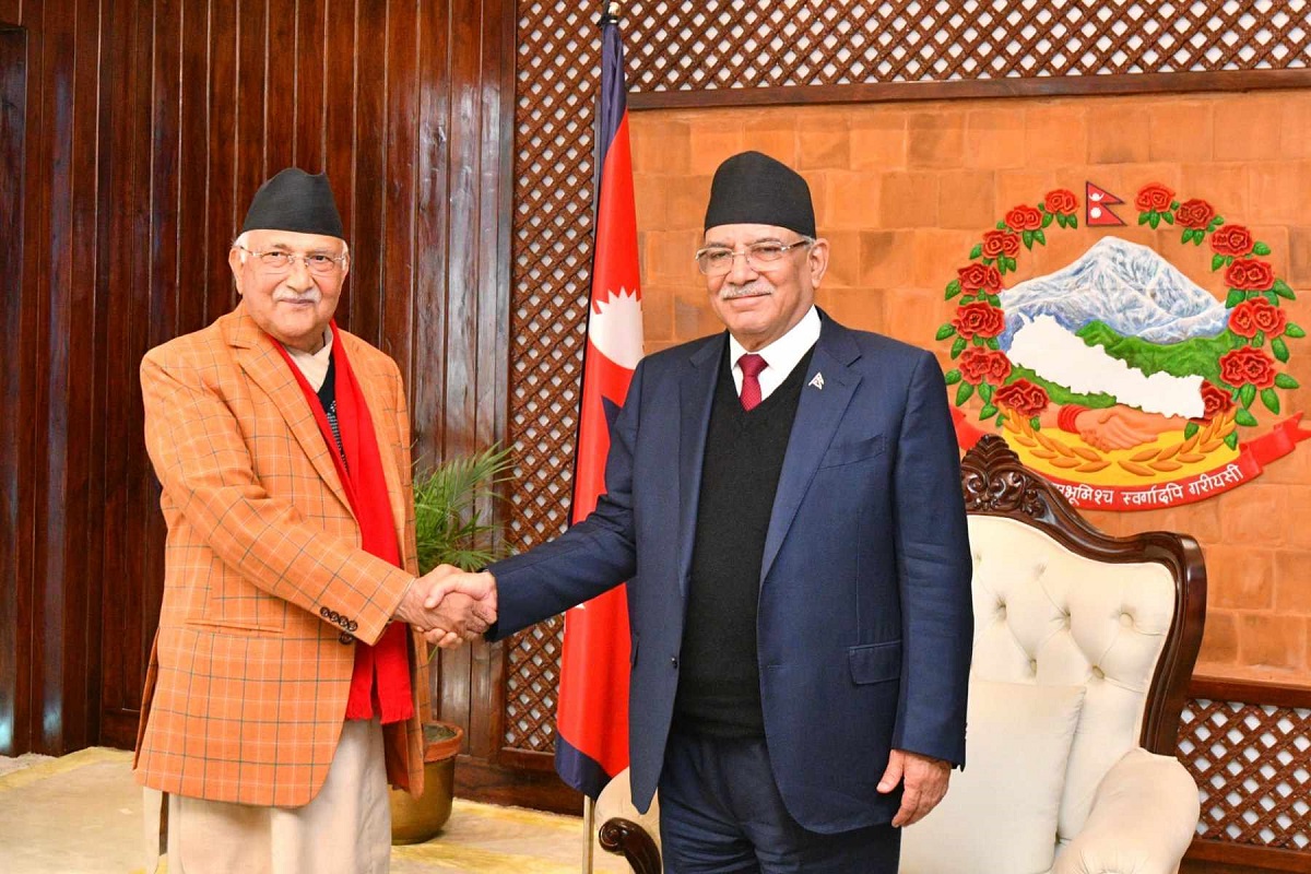 Dahal to remain PM for two more years, to be succeeded by Oli