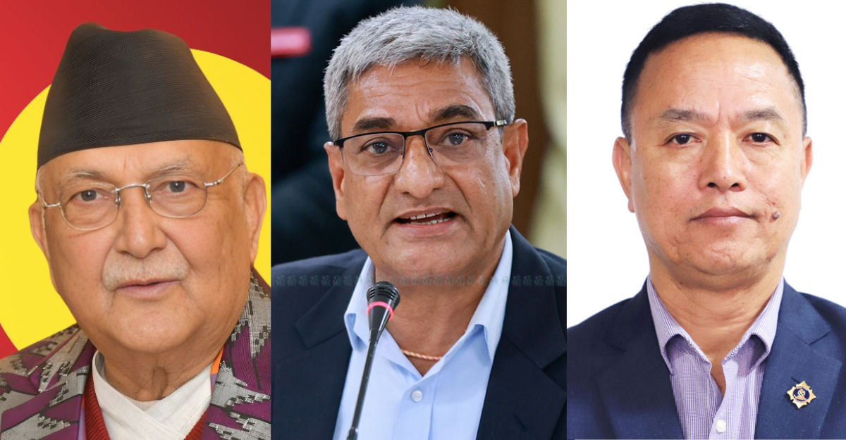 (From L) Oli, Lekhak and Khapung