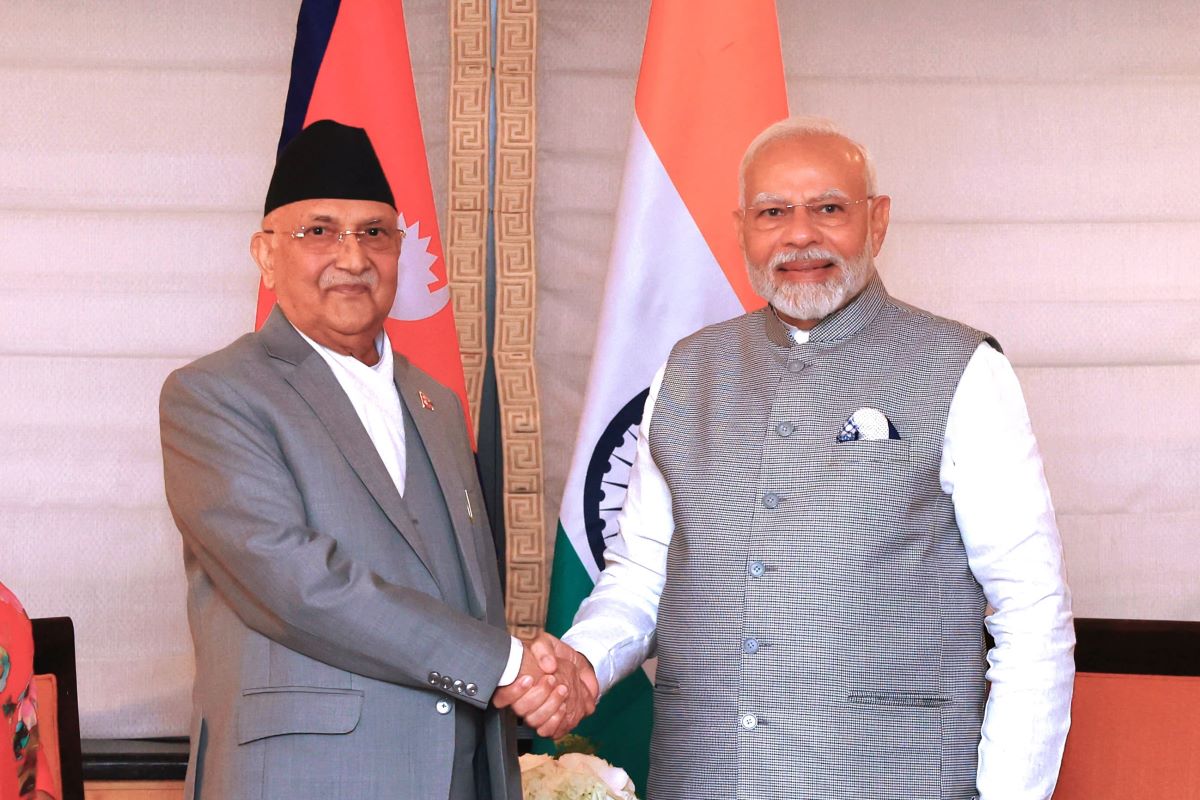 Oli, Modi discuss four issues during meeting on sidelines of UNGA