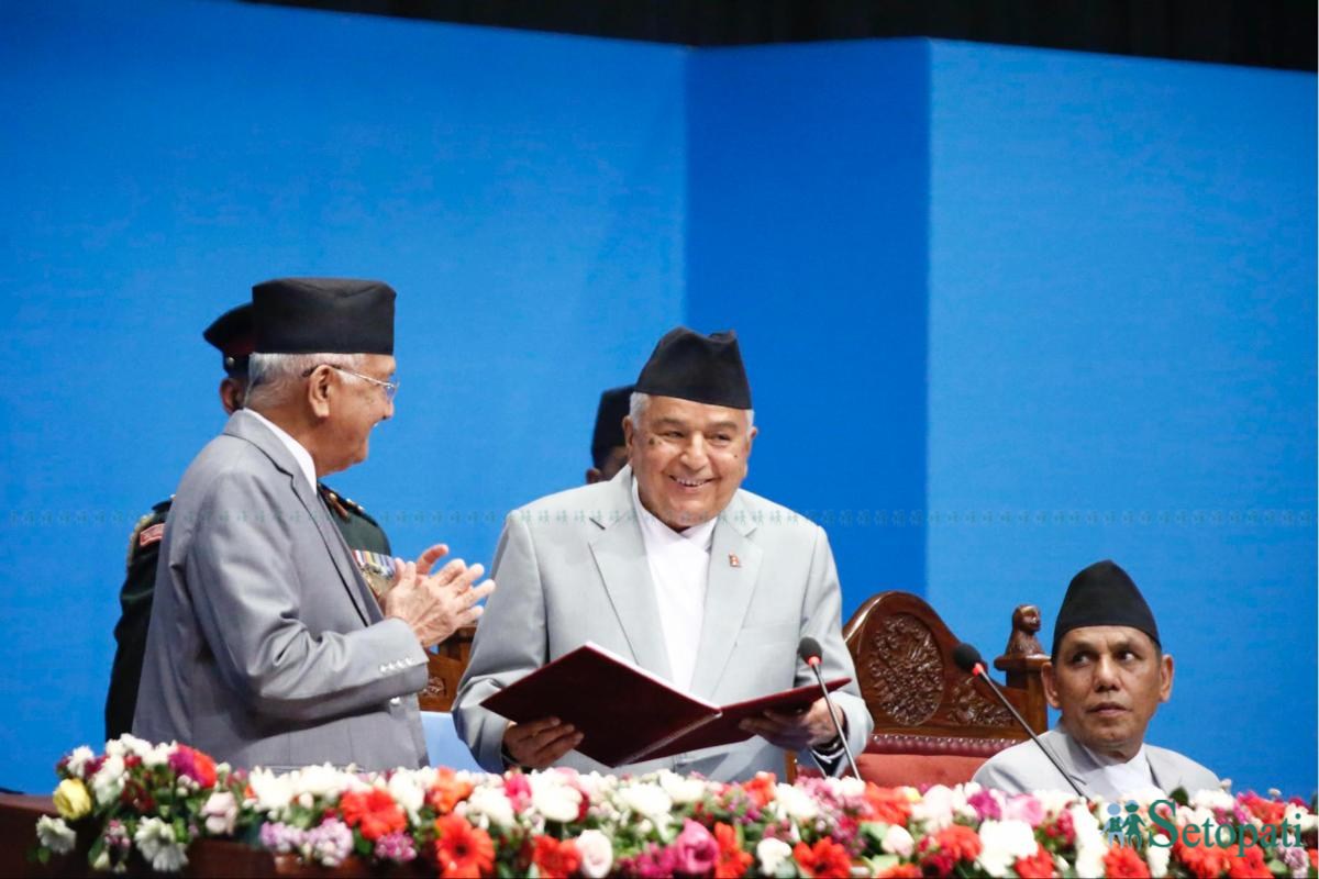 President Paudel presents government's policies and programs (With full text)