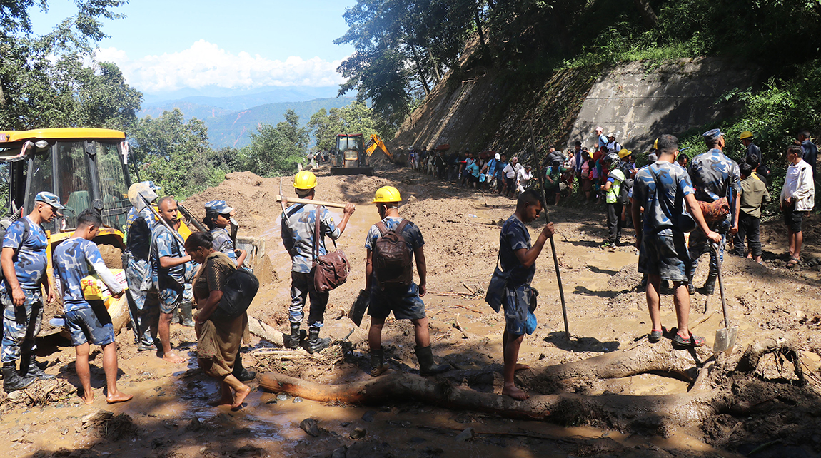 Death toll from floods and landslides reaches 217