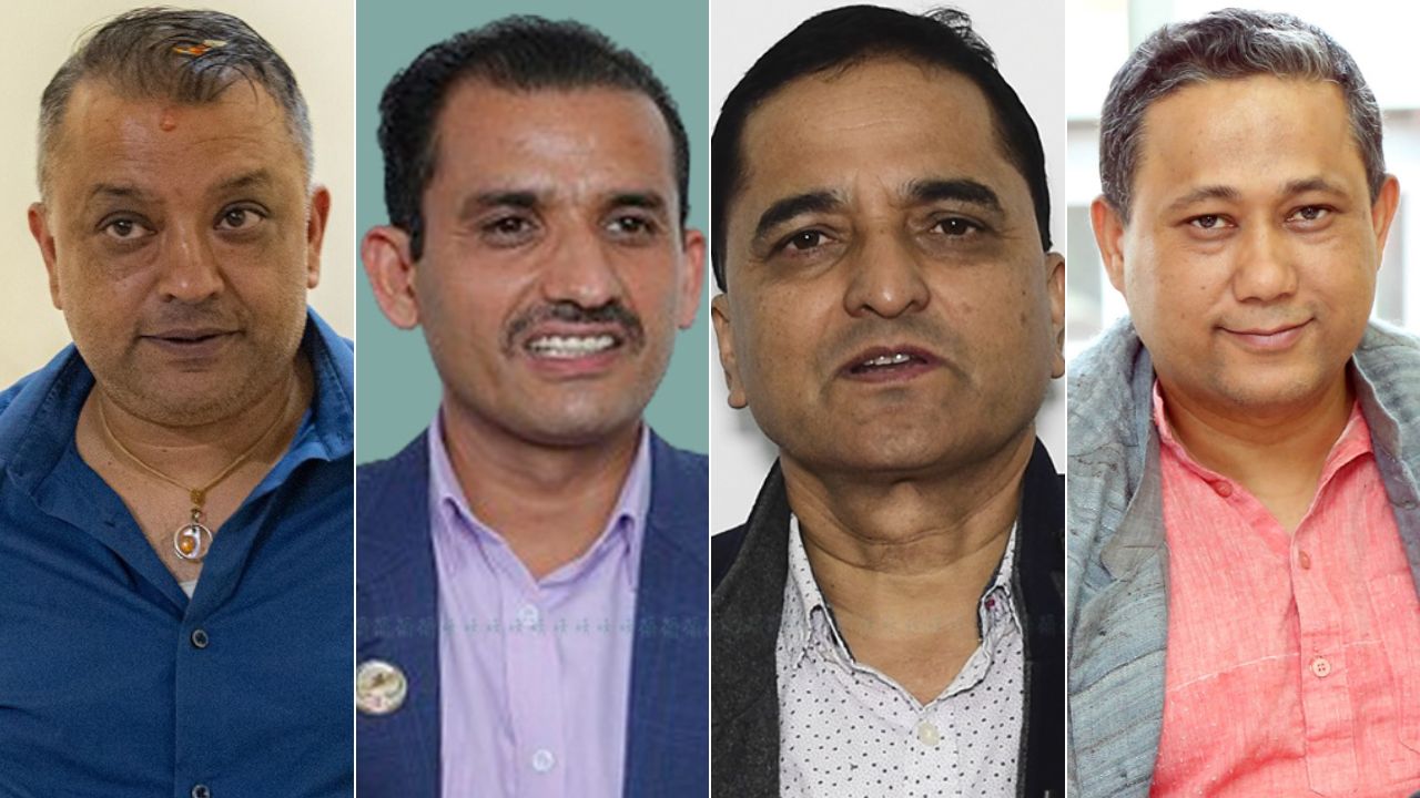 (From L) Thapa, Sapkota, Bhattarai and KhanalYounge