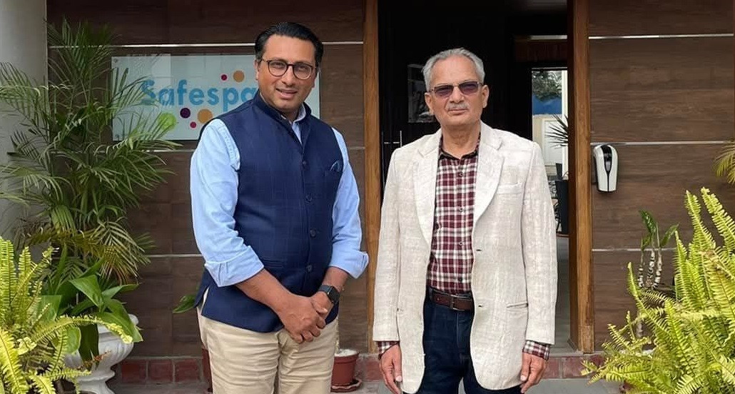 Wagle (L) and Bhattarai