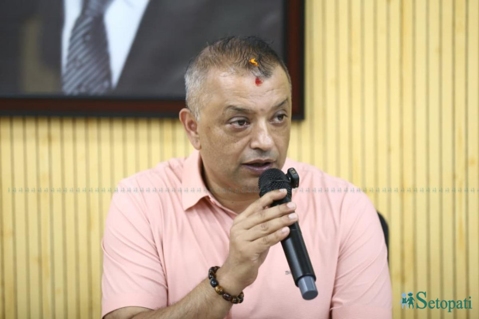 FILE - Nepali Congress President Gagan Thapa