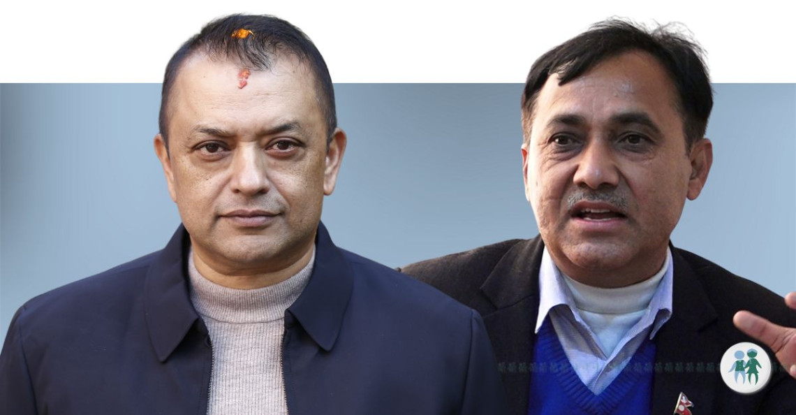 Thapa (L) and Sharma