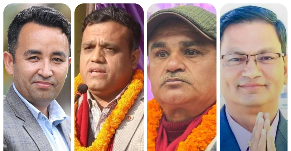 (From L) Parajuli, Shrestha, Guragain and Manandhar