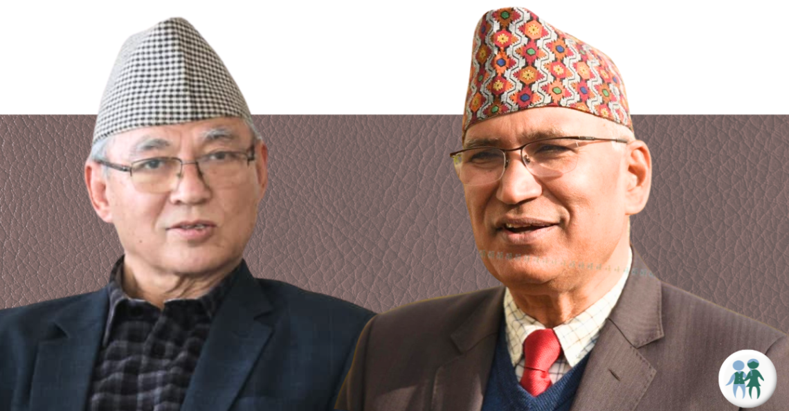Ram Bahadur Thapa (left) and Bishnu Paudel