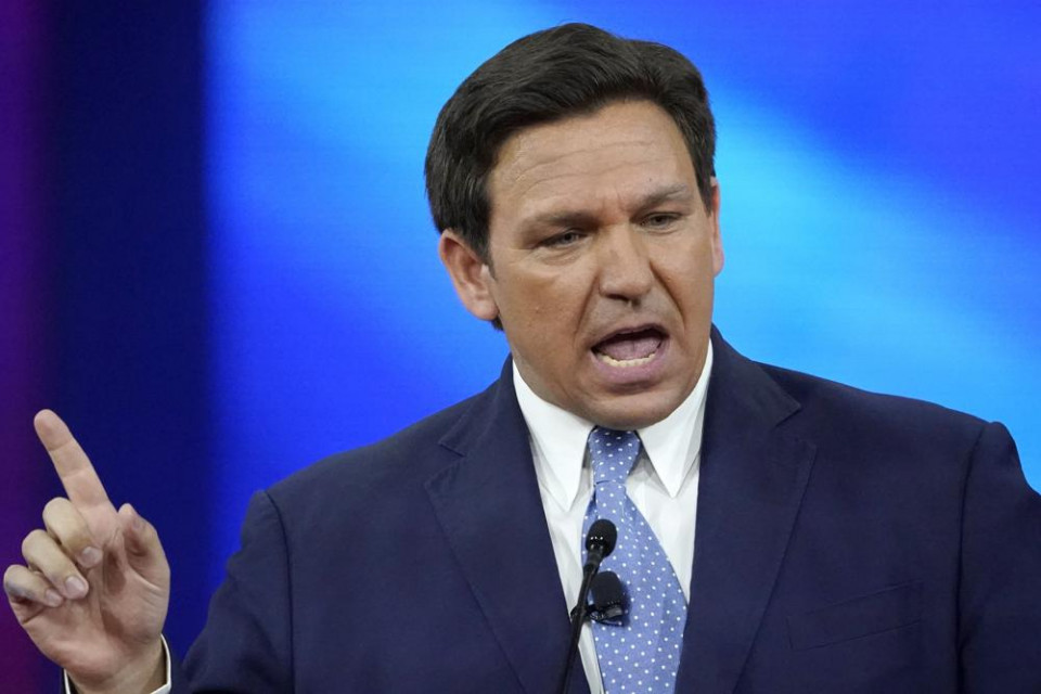 FILE - Florida Gov. Ron DeSantis speaks at the Conservative Political Action Conference (CPAC), Feb. 24, 2022, in Orlando, Florida. AP/RSS Photo