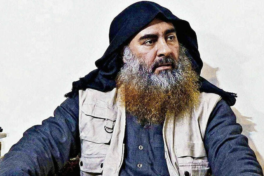 File photo of slain Islamic State leader Abu Bakr al-Baghdadi
