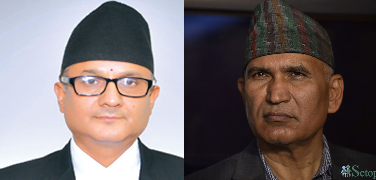 Kumar Regmi (l) and Bishnu Paudel