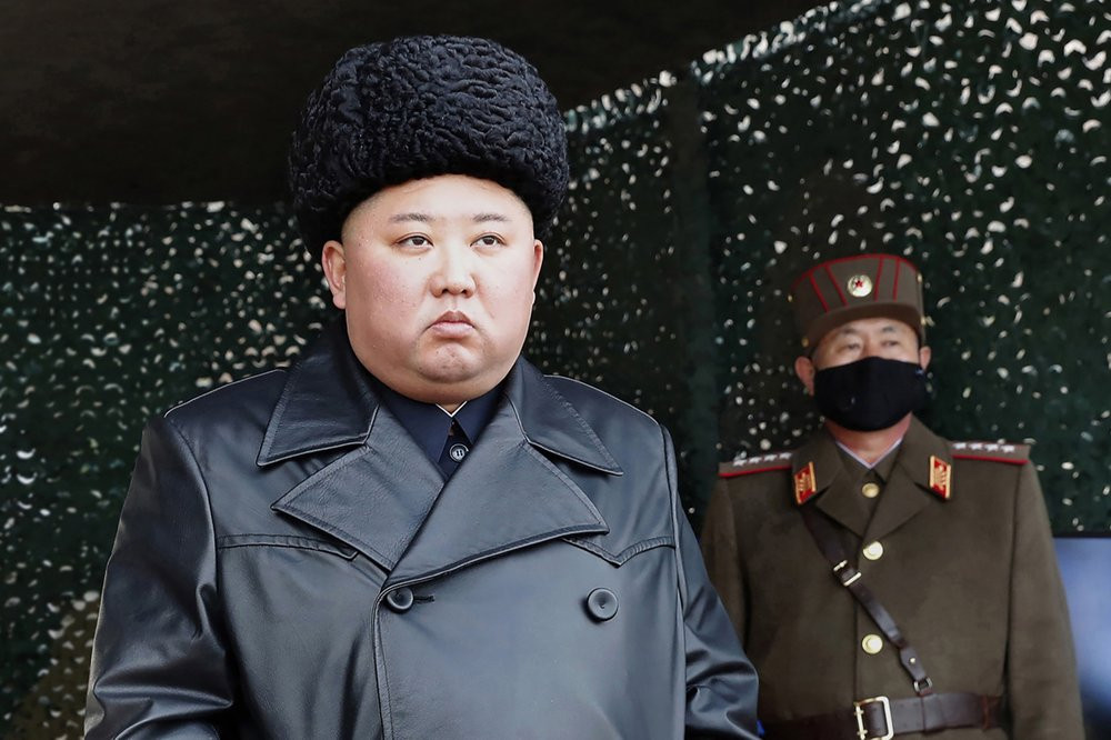 In this March 2, 2020, file photo provided by the North Korean government, North Korean leader Kim Jong Un inspects a military drill at undisclosed location in North Korea.