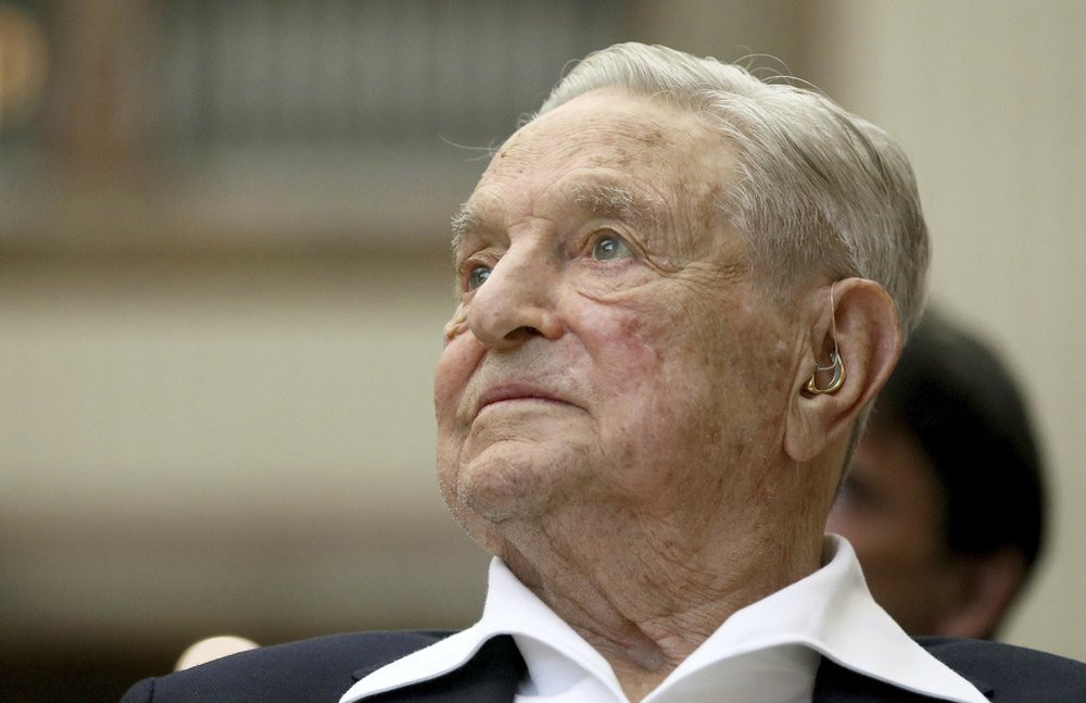 In this June 21, 2019, file photo, George Soros, Founder and Chairman of the Open Society Foundations, looks before the Joseph A. Schumpeter award ceremony in Vienna, Austria.