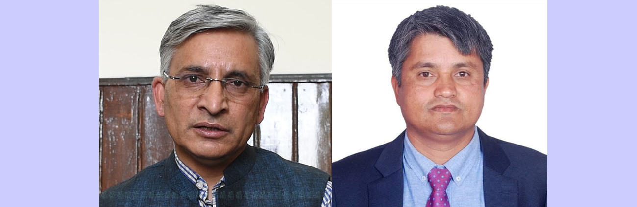 Rimal (l) and Thapa