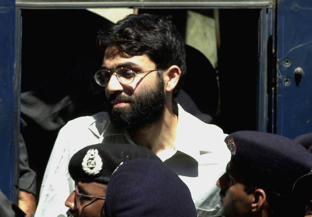 In this March 29, 2002 file photo, Ahmed Omar Saeed Sheikh, the alleged mastermind behind Wall Street Journal reporter Daniel Pearl's kidnap-slaying, appears at the court in Karachi, Pakistan