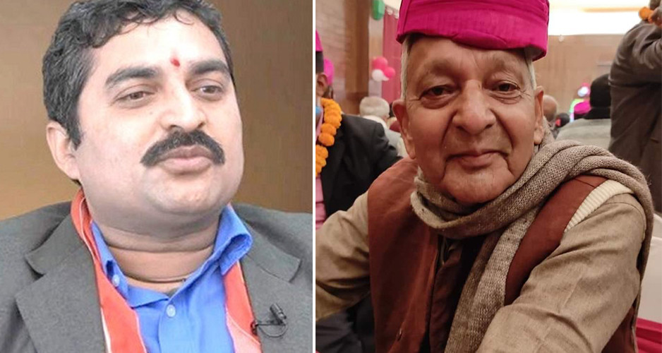 Ahiraj (l) and Mishra