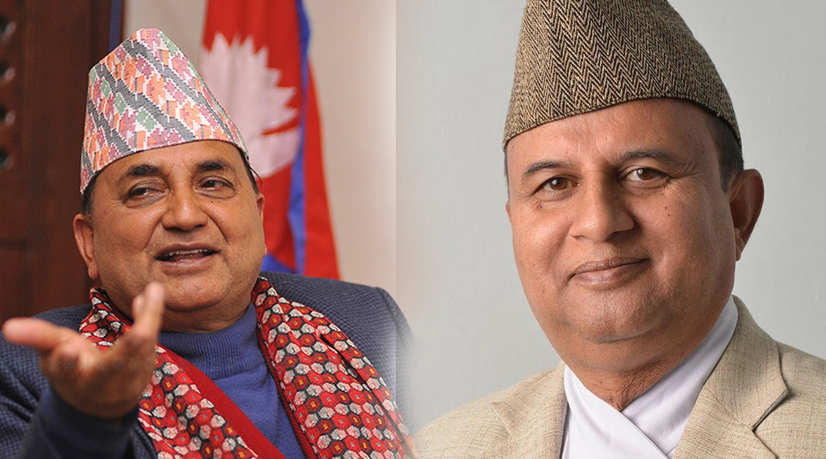 Ishwar Pokharel (l) and Shankar Pokharel