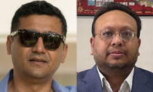 FILE - Deepak Bhatta (left) and Sulav Agrawal