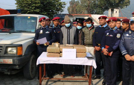 30 kg marijuana recovered from ambulance of health post