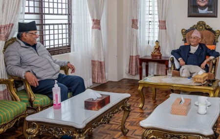 Oli-Dahal meeting ends, secretariat meeting uncertain