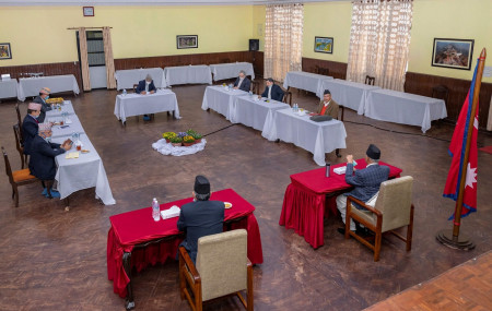 CPN secretariat meeting ends inconclusively after Oli leaves citing tiredness