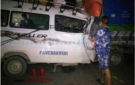 12 killed as micro-bus hits parked truck in Banke