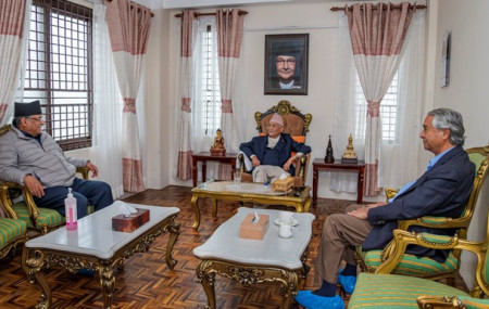 Deuba raises Lidi landslide and COVID-19 pandemic during meeting with Oli