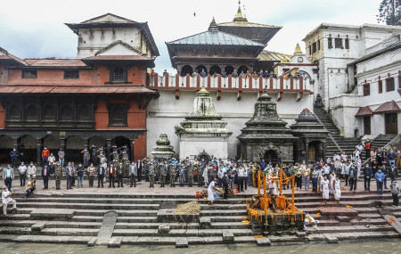 Rashtrakavi Madhav Prasad Ghimire cremated