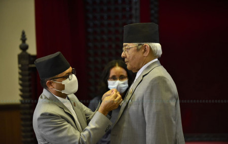 Bam Dev Gautam sworn in as National Assembly member