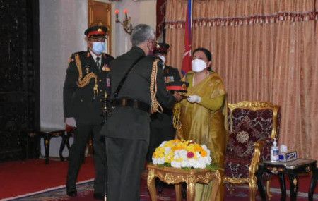 Indian Army Chief Naravane conferred honorary rank of General of Nepal Army
