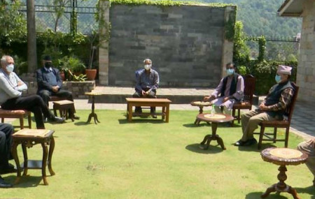 NC office-bearers meeting starts at Budhanilkantha