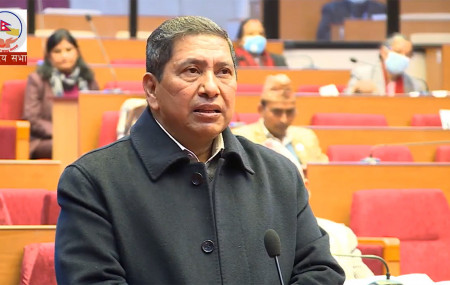 Narayan Kaji Shrestha slams National Assembly Chair for allotting less time