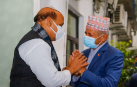 Foreign Minister Gyawali meets Indian Defense Minister Rajnath Singh