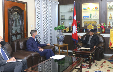 US Ambassador Berry meets Dahal